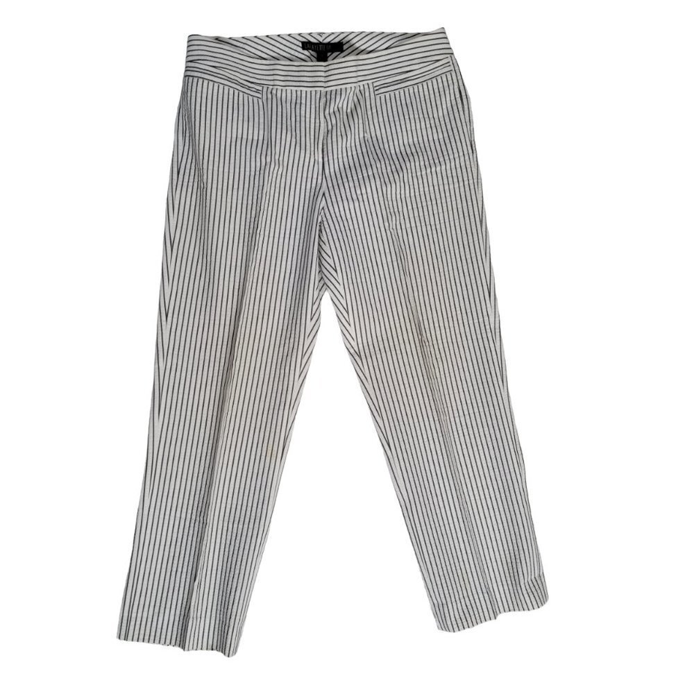 Lafayette 148 New York Striped Straight Leg Pants - Size 6